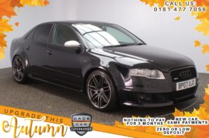 Used 2007 BLACK AUDI RS4 Saloon 4.2 RS4 QUATTRO 4d 420 BHP (reg. 2007-08-01) for sale in Stockport