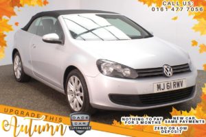 Used 2011 SILVER VOLKSWAGEN GOLF Convertible 1.6 SE TDI BLUEMOTION TECHNOLOGY 2d 104 BHP (reg. 2011-11-21) for sale in Stockport