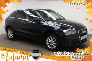 Used 2013 BLUE AUDI Q3 Estate 2.0 TDI QUATTRO SE 5d 138 BHP (reg. 2013-03-01) for sale in Manchester
