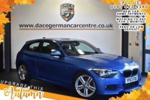 Used 2013 BLUE BMW 1 SERIES Hatchback 2.0 116D M SPORT 3DR 114 BHP (reg. 2013-12-13) for sale in Bolton