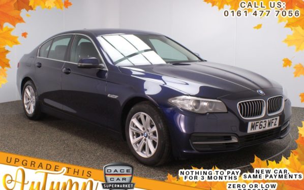 Used 2013 BLUE BMW 5 SERIES Saloon 2.0 520D SE 4d 181 BHP (reg. 2013-09-26) for sale in Stockport