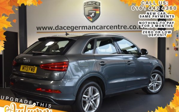 Used 2013 GREY AUDI Q3 Estate 2.0 TDI QUATTRO S LINE 5d 175 BHP (reg. 2013-06-26) for sale in Bolton