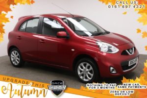 Used 2013 RED NISSAN MICRA Hatchback 1.2 ACENTA 5d 79 BHP (reg. 2013-11-30) for sale in Manchester