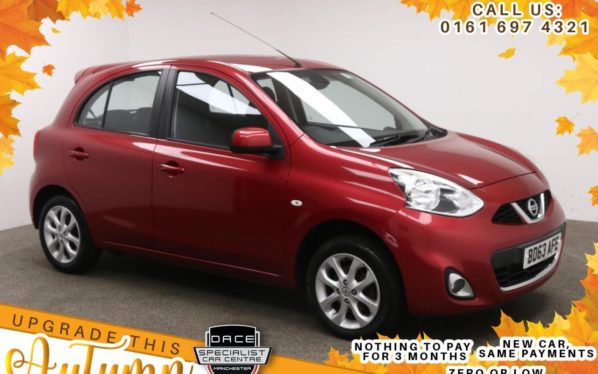 Used 2013 RED NISSAN MICRA Hatchback 1.2 ACENTA 5d 79 BHP (reg. 2013-11-30) for sale in Manchester