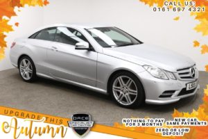 Used 2013 SILVER MERCEDES-BENZ E-CLASS Coupe 2.1 E220 CDI BLUEEFFICIENCY SPORT 2d 170 BHP (reg. 2013-04-30) for sale in Manchester