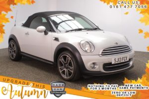 Used 2013 SILVER MINI ROADSTER Convertible 1.6 COOPER 2d 120 BHP (reg. 2013-03-16) for sale in Stockport