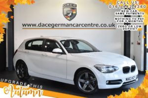 Used 2013 WHITE BMW 1 SERIES Hatchback 1.6 116I SPORT 5DR 135 BHP (reg. 2013-09-25) for sale in Bolton