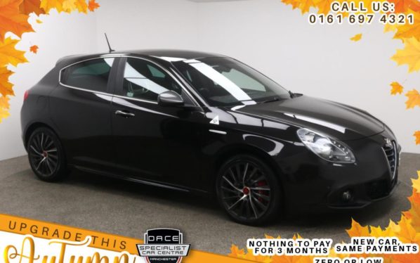 Used 2014 BLACK ALFA ROMEO GIULIETTA Hatchback 1.7 TBI QUADRIFOGLIO VERDE TCT 5d 240 BHP (reg. 2014-11-26) for sale in Manchester