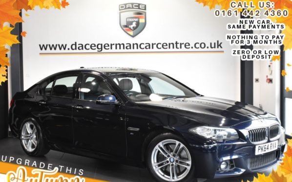 Used 2014 BLACK BMW 5 SERIES Saloon 3.0 530D M SPORT 4d AUTO 255 BHP (reg. 2014-10-30) for sale in Bolton