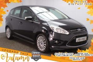 Used 2014 BLACK FORD C-MAX MPV 2.0 TITANIUM TDCI 5d AUTO 138 BHP (reg. 2014-11-28) for sale in Stockport