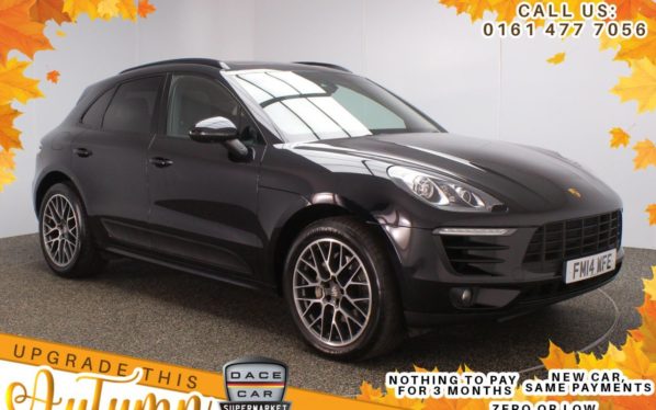 Used 2014 BLACK PORSCHE MACAN SUV 3.0 S PDK 5DR AUTO 340 BHP (reg. 2014-07-31) for sale in Stockport
