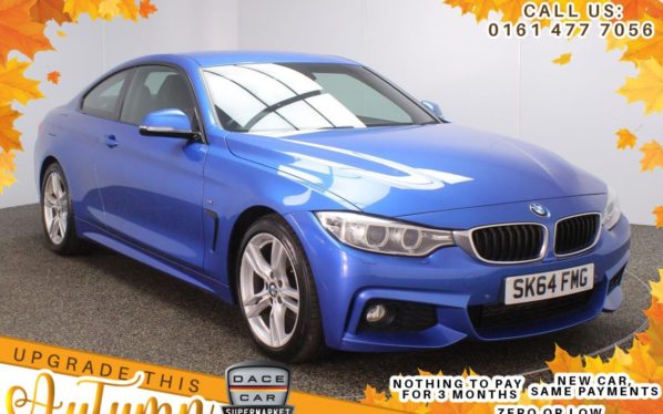 Used 2014 BLUE BMW 4 SERIES Coupe 2.0 420I M SPORT 2DR 181 BHP (reg. 2014-09-01) for sale in Stockport