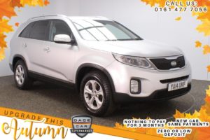 Used 2014 SILVER KIA SORENTO SUV 2.2 CRDI KX-2 5d 194 BHP (reg. 2014-04-23) for sale in Stockport