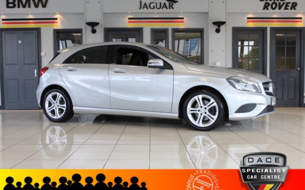 Used 2014 SILVER MERCEDES-BENZ A-CLASS Hatchback 1.6 A180 BLUEEFFICIENCY SPORT 5d 122 BHP (reg. 2014-10-18) for sale in Hazel Grove
