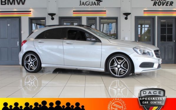 Used 2014 SILVER MERCEDES-BENZ A-CLASS Hatchback 2.1 A220 CDI BLUEEFFICIENCY AMG SPORT 5d AUTO 170 BHP (reg. 2014-06-26) for sale in Hazel Grove