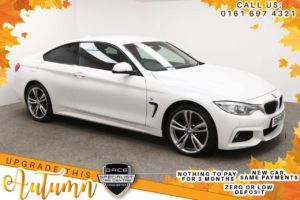 Used 2014 WHITE BMW 4 SERIES Coupe 2.0 420D XDRIVE M SPORT 2d AUTO 181 BHP (reg. 2014-09-25) for sale in Manchester