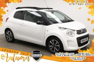 Used 2014 WHITE CITROEN C1 Hatchback 1.0 AIRDREAM AIRSCAPE FLAIR 3d 68 BHP (reg. 2014-09-22) for sale in Manchester