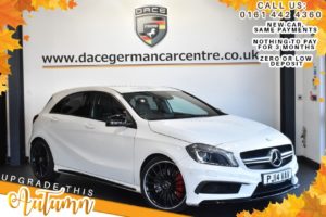 Used 2014 WHITE MERCEDES-BENZ A-CLASS Hatchback 2.0 A45 AMG 4MATIC 5DR 360 BHP (reg. 2014-05-30) for sale in Bolton