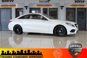 Used 2014 WHITE MERCEDES-BENZ E-CLASS Coupe 2.1 E220 CDI AMG SPORT 2d AUTO 170 BHP (reg. 2014-09-30) for sale in Hazel Grove