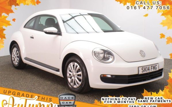 Used 2014 WHITE VOLKSWAGEN BEETLE Hatchback 1.2 TSI 3DR 103 BHP FREE 1 YEAR WARRANTY (reg. 2014-03-13) for sale in Stockport