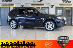 Used 2015 BLACK BMW X3 Estate 3.0 XDRIVE30D M SPORT 5d AUTO 255 BHP (reg. 2015-03-01) for sale in Hazel Grove