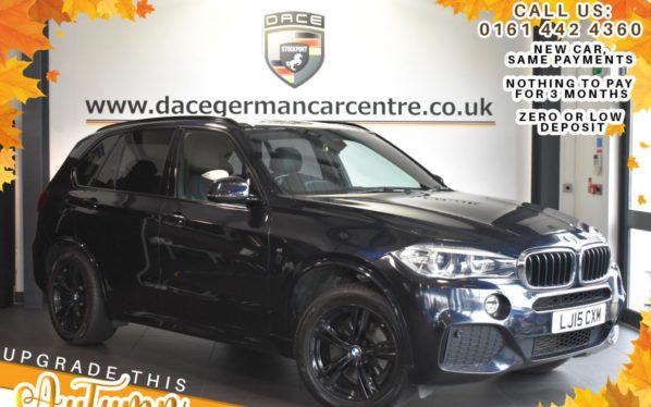 Used 2015 BLACK BMW X5 Estate 2.0 XDRIVE25D M SPORT 5DR AUTO 215 BHP (reg. 2015-03-16) for sale in Bolton