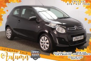 Used 2015 BLACK CITROEN C1 Hatchback 1.0 FEEL 3d 68 BHP (reg. 2015-01-23) for sale in Stockport