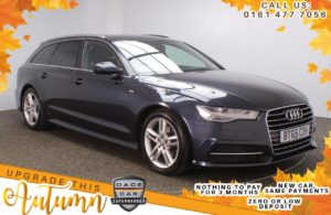 Used 2015 BLUE AUDI A6 AVANT Estate 2.0 AVANT TDI ULTRA S LINE 5d AUTO 188 BHP (reg. 2015-10-30) for sale in Stockport