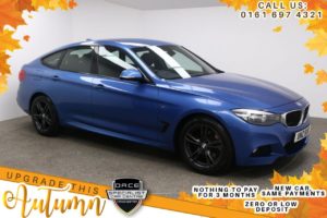 Used 2015 BLUE BMW 3 SERIES Hatchback 3.0 330D XDRIVE M SPORT GRAN TURISMO 5d AUTO 255 BHP (reg. 2015-02-24) for sale in Manchester
