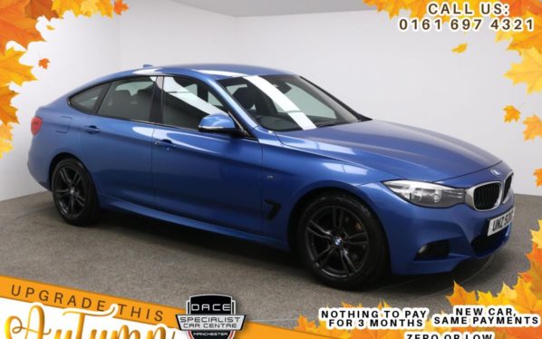Used 2015 BLUE BMW 3 SERIES Hatchback 3.0 330D XDRIVE M SPORT GRAN TURISMO 5d AUTO 255 BHP (reg. 2015-02-24) for sale in Manchester