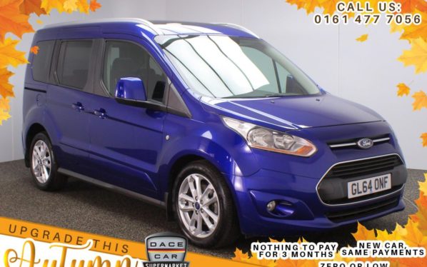 Used 2015 BLUE FORD TOURNEO CONNECT MPV 1.6 TITANIUM TDCI 5d 94 BHP (reg. 2015-01-30) for sale in Stockport