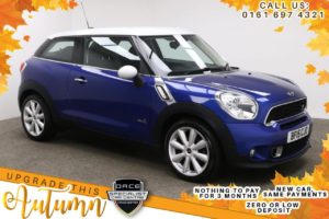 Used 2015 BLUE MINI PACEMAN Coupe 2.0 COOPER SD ALL4 3d 143 BHP (reg. 2015-03-01) for sale in Manchester