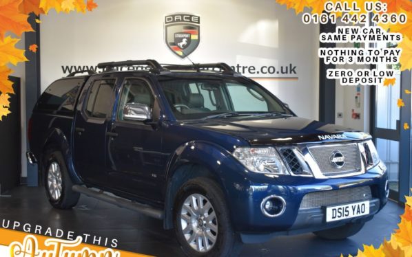 Used 2015 BLUE NISSAN NAVARA PICK UP 3.0 OUTLAW DCI 4X4 SHR DCB 4DR AUTO 228 BHP (reg. 2015-05-28) for sale in Bolton