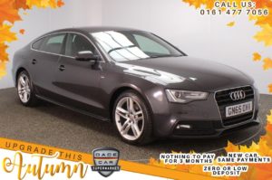 Used 2015 GREY AUDI A5 Hatchback 2.0 TDI S LINE 5d AUTO 187 BHP (reg. 2015-09-11) for sale in Stockport