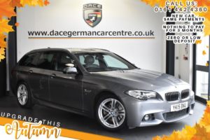 Used 2015 GREY BMW 5 SERIES Estate 2.0 520D M SPORT TOURING 5DR AUTO 188 BHP (reg. 2015-03-01) for sale in Bolton