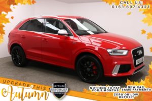 Used 2015 RED AUDI RS Q3 Estate 2.5 RSQ3 TFSI QUATTRO 5d AUTO 306 BHP (reg. 2015-03-25) for sale in Manchester