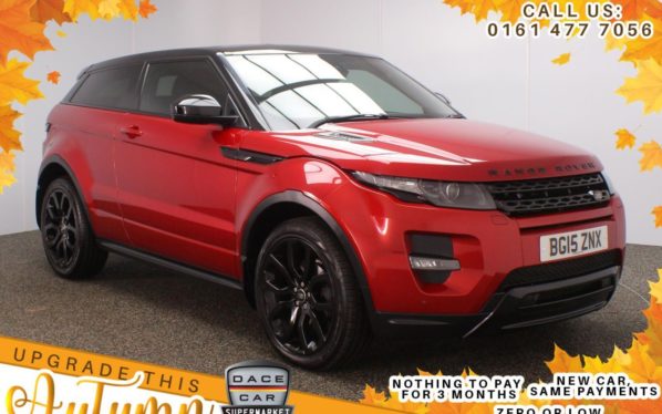Used 2015 RED LAND ROVER RANGE ROVER EVOQUE SUV 2.2 SD4 DYNAMIC 3d AUTO 190 BHP (reg. 2015-05-18) for sale in Stockport