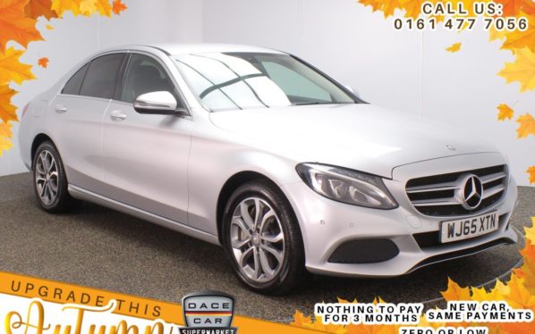 Used 2015 SILVER MERCEDES-BENZ C-CLASS Saloon 2.0 C350 E SPORT 4d AUTO 208 BHP (reg. 2015-09-14) for sale in Stockport