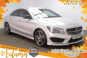 Used 2015 SILVER MERCEDES-BENZ CLA Coupe 1.6 CLA180 AMG SPORT 4d 122 BHP (reg. 2015-09-01) for sale in Stockport