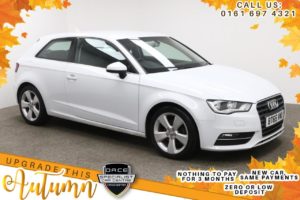 Used 2015 WHITE AUDI A3 Hatchback 1.4 TFSI SPORT 3d 148 BHP (reg. 2015-12-21) for sale in Manchester
