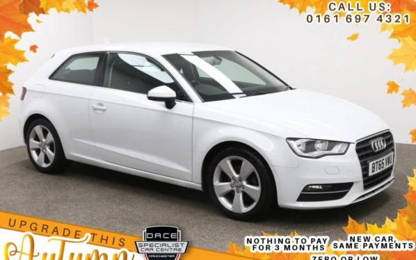 Used 2015 WHITE AUDI A3 Hatchback 1.4 TFSI SPORT 3d 148 BHP (reg. 2015-12-21) for sale in Manchester