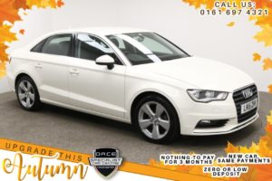 Used 2015 WHITE AUDI A3 Saloon 1.6 TDI SPORT 4d AUTO 109 BHP (reg. 2015-05-13) for sale in Manchester