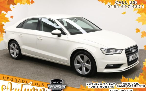 Used 2015 WHITE AUDI A3 Saloon 1.6 TDI SPORT 4d AUTO 109 BHP (reg. 2015-05-13) for sale in Manchester