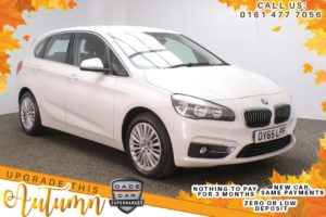 Used 2015 WHITE BMW 2 SERIES ACTIVE TOURER Hatchback 2.0 218D LUXURY ACTIVE TOURER 5d AUTO 148 BHP (reg. 2015-09-14) for sale in Stockport