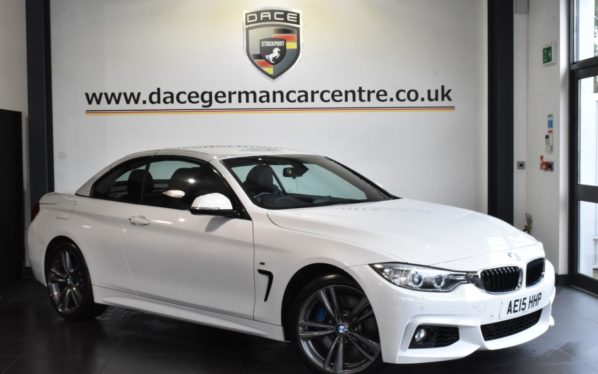 Used 2015 WHITE BMW 4 SERIES Convertible 3.0 435D XDRIVE M SPORT 2DR AUTO 309 BHP (reg. 2015-08-20) for sale in Bolton