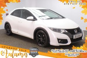 Used 2015 WHITE HONDA CIVIC Hatchback 1.8 I-VTEC SPORT 5d AUTO 140 BHP (reg. 2015-05-14) for sale in Stockport