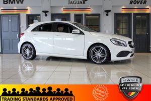 Used 2015 WHITE MERCEDES-BENZ A-CLASS Hatchback 2.1 A 200 D AMG LINE PREMIUM 5d AUTO 134 BHP (reg. 2015-11-16) for sale in Hazel Grove