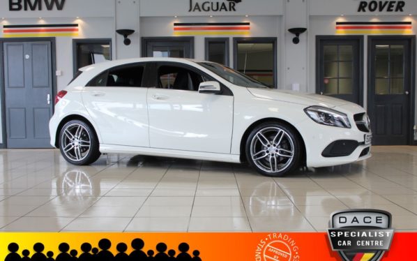 Used 2015 WHITE MERCEDES-BENZ A-CLASS Hatchback 2.1 A 200 D AMG LINE PREMIUM 5d AUTO 134 BHP (reg. 2015-11-16) for sale in Hazel Grove