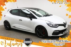 Used 2015 WHITE RENAULT CLIO Hatchback 1.6 RENAULTSPORT TROPHY 5d AUTO 220 BHP (reg. 2015-09-30) for sale in Manchester