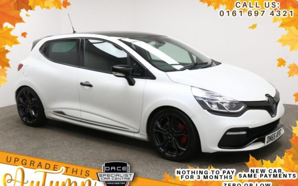 Used 2015 WHITE RENAULT CLIO Hatchback 1.6 RENAULTSPORT TROPHY 5d AUTO 220 BHP (reg. 2015-09-30) for sale in Manchester